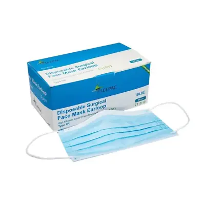 Surgical Ear Loop Disposable 3 Ply Face Masks Level 2 50pc/Box • $12.90