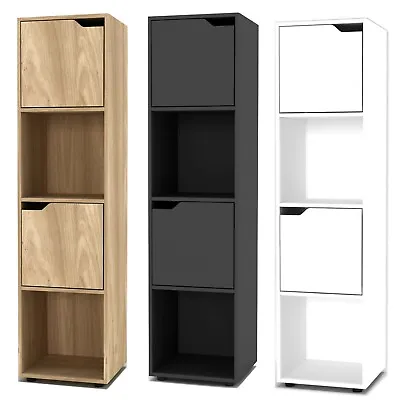 2 4 8 Cube Bookcase Shelving Display Shelf Storage Living Room Wooden Door NEW • £34.99