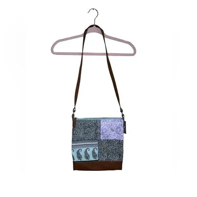 J.Jill Cotton Patchwork Crossbody Bag Faux Leather Strap NWT • $20