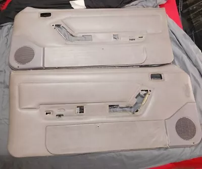 87-93 MUSTANG CONVERTIBLE GRAY  DOOR INTERIOR PANEL SET OEM Lh Rh LEFT RIGHT  • $200