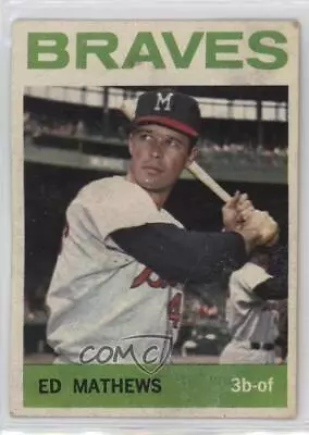 1964 Topps Eddie Mathews #35 HOF • $7.14