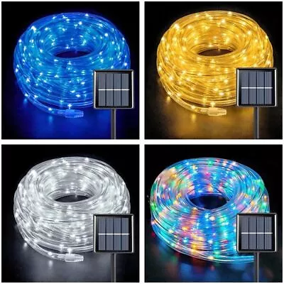 12/22/32M 300 LED Solar Power Strip Rope Lights Fairy String Xmas Outdoor Light • $12.99