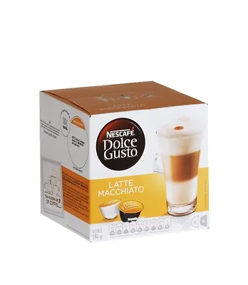 Nescafe Dolce Gusto Latte Macchiato Coffee 16 Capsules/Box (Nes27326) • $39.90