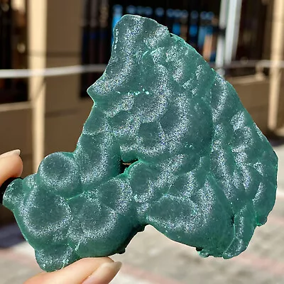 144G  Atural Green Malachite Crystal Block Quartz Pattern Specimen • $8.06