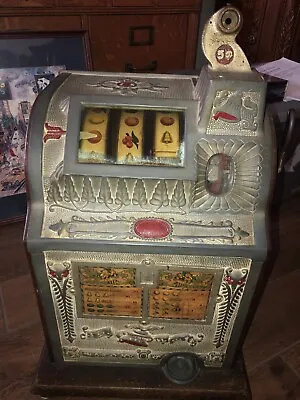 Antique Original Mills 5 Cent Owl Operators Liberty Bell Slot Machine Working • $849.99