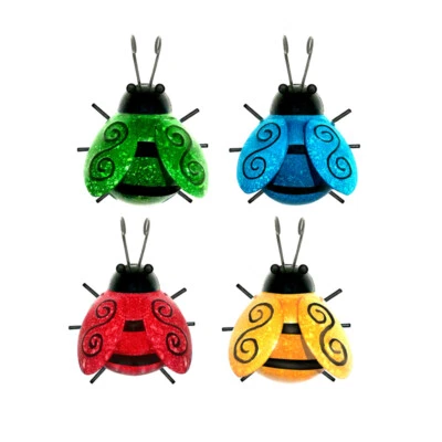 £5.20 • Buy Metal Handcrafted Hanging Ladybug Figurines Wall Art Fence Decoration
