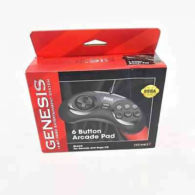 Official Sega Genesis Sega CD  Controller 6-Button Arcade Pad For Sega Genesis • $16.99