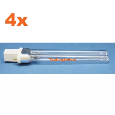 4x Universal UV Bulb 9 Watt 9W G23 UVC Filter Pond SunSun Jebao HVAC Aquaneat • $18.95