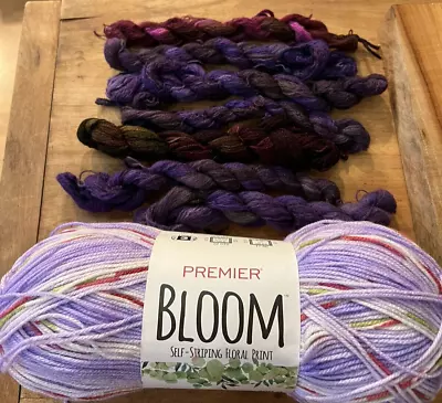 Purple Lot Of Yarn! Premier Bloom Yarn Plus! • $25.99