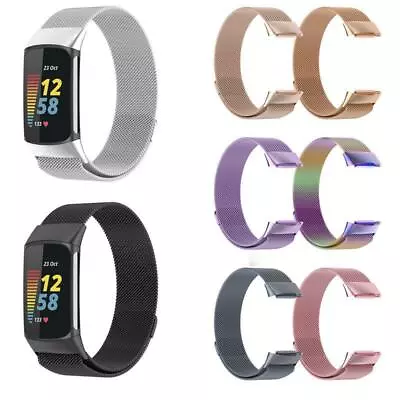 $14.89 • Buy Milanese Stainless Steel Watch Band Strap For Fitbit Charge 2 3 4 5 Watch Strap