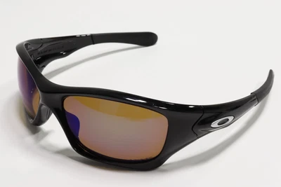$299.99 • Buy Oakley OO9127-10 Polished Black W/ Shallow Blue Polarized Pit Bull Sunglasses