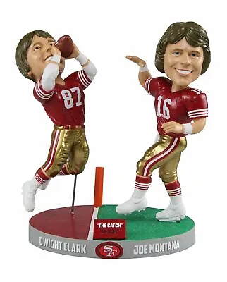 $499.99 • Buy Joe Montana To Dwight Clark San Francisco 49ers The Catch #/1,982 Bobblehead NFL