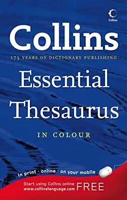 Collins Essential Thesaurus A-Z Hardback Book The Cheap Fast Free Post • £3.49