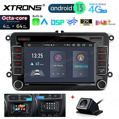 For VW Tiguan Golf MK5 B6 7  CarPlay Android 13 Car Stereo GPS Radio WIFI BT+CAM • $219.99