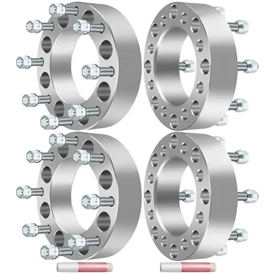 4 Pcs Wheel Spacers Adapter 8x6.5 To 8x180 2  Thick 50mm 14x1.5 For Chevy & GMC • $110.99
