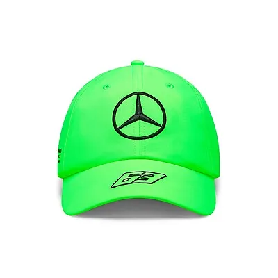 Mercedes AMG Petronas Russell Silverstone GP Volt Green Baseball Cap Adult • £24.95