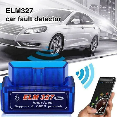 ELM327 OBD2 Code Reader Bluetooth Auto Interface Adapter Diagnostic Tool Scanne* • $5.19