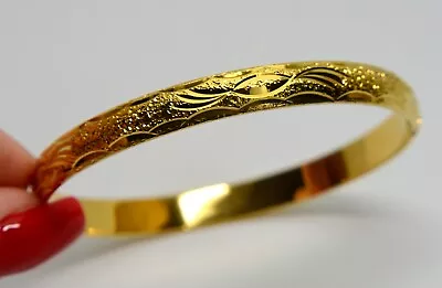 Vintage Uk Style 18k Gold Filled Wrap Bangle Bracelet For Ladies • $4.75