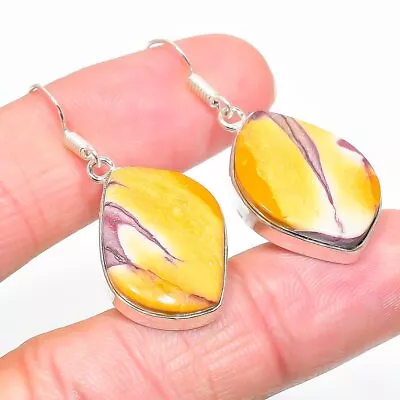 Christmas Gift For Her  Mookaite Gemstone Earring 1.77  G679 • $14.40