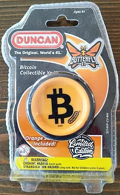 DUNCAN Bitcoin Yo-Yo Butterfly XT Orange Limited Edition Sealed NEW Crytpo Toy • $22.95