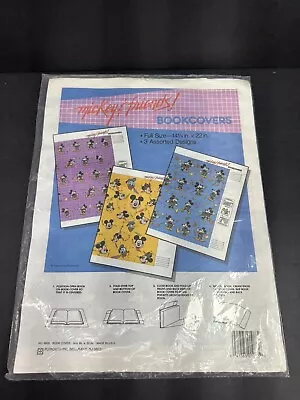 Disney Mickey Mouse Book Covers Scrapbooking Stationary World Land Vtg 80’s NIP • $20