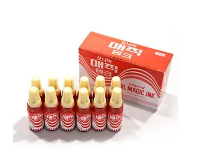 MONAMI Oil Magic Ink Permanent Marker Red 12 Pcs Water Proof Bottle Type • $32.99