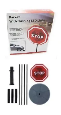 $22.79 • Buy PARKEZ Flashing LED Light Parking Stop Sign W/Motion Detecting Sensor For Garage