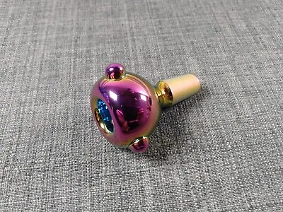 14mm Glass Bowl - Purple Metallic Rainbow -  Replacement Part - Bong Water Pipe • $8.25