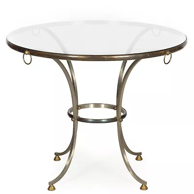 Hollywood Regency Round Circular Table Manner Of Maison Jansen Ca. 1970s • $2900