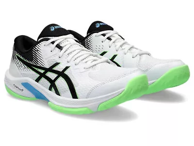 ASICS BEYOND FF 1073A057 101 White Lime Burst Handball Shoes • £134.87