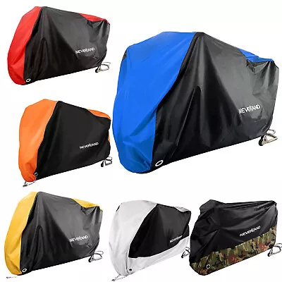 M~XXXXL Motorcycle Cover Waterproof Snow Sun Dust Indoor Outdoor Protection US • $20.59