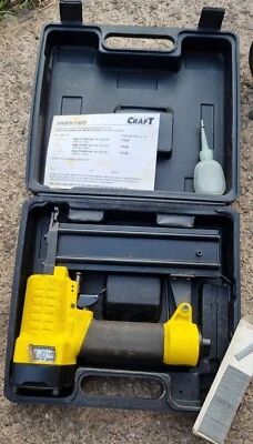 £24.99 • Buy Power Craft Air Nailer, Model XY-F50 Pneumatic Brad Nail Gun With Case