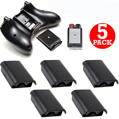 5pcs AA Battery Holder Shell Back Cover Case For Xbox 360 Wireless Controller • $8.08