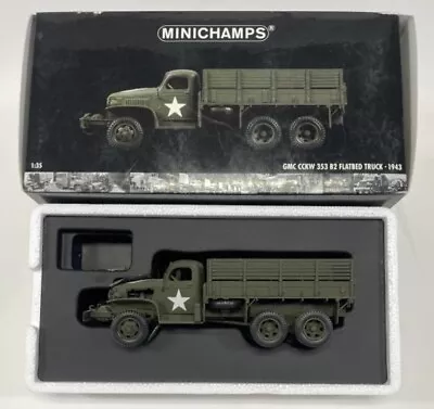 1943 Minichamps GMC CCKW 353 B2 Flatbed - Missing Left Engine Grill Cover • $175
