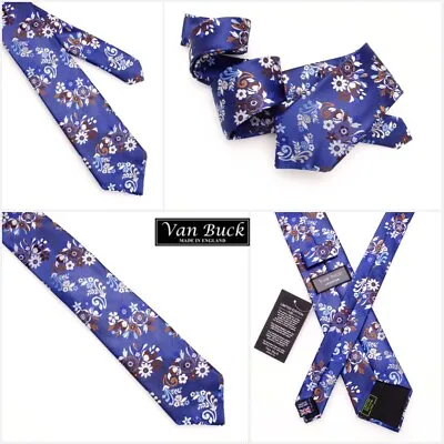 Bnwt Van Buck Platinum Tie 'paisley Floral'  Ltd Edition Of Just 100 Ultra Rare • £54.50