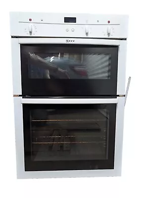 Neff Integrated Electric Double Oven HBB-DP81-7 White Oven Grill Built In • £19.99