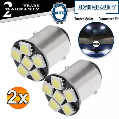 2 X 6V 6 Volt 1157 BAY15D 1154 6 SMD LED White Car Bulb Tail Brake Stop Light DC • $8.99