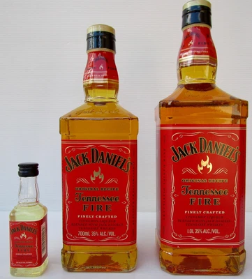 $349 • Buy Jack Daniels Tennessee FIRE The Original/Deleted Label 3 Bottle Set-Rare To Find