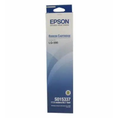 Cartridge Ribbon Epson LQ-590/S015337 Original New Black 5 Million Characters • $51.11