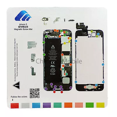 IPhone 5 Magnetic Screw Chart Mat Repair Guide Pad (A1428 / A1429 / A1442) • $2.95