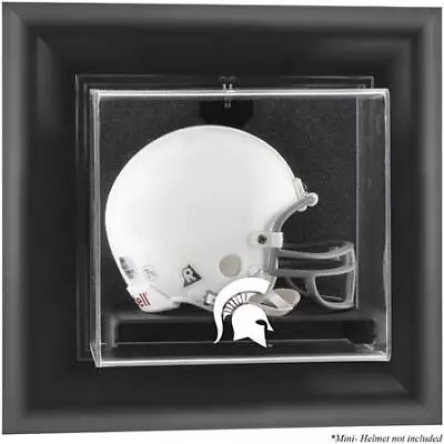 Michigan State Spartans Black Framed Wall-Mountable Mini Helmet Display Case • $79.99