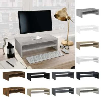 Computer Desktop Monitor Stand Laptop TV Display Screen Riser Shelf Multicolour • £25.34