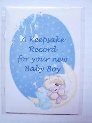 £5 • Buy Fizzy Moon Baby Boy Record Keepsake Book                                        