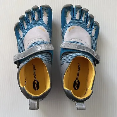 Vibram Fivefingers Shoes Womens W346 Blue Grey Size 40 -8.5/9 US Ultralight ￼ • $67