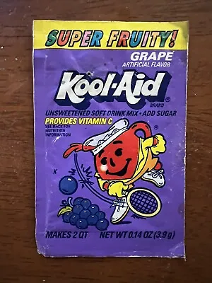 Kool-Aid 1970s-1980s Vintage Grape Packet Unopened NOS! • $7.99