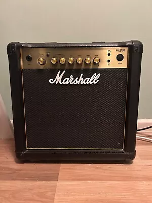 Used Marshall MG15R Gold 15W Guitar Practice Amplifier Mint Condition • £75