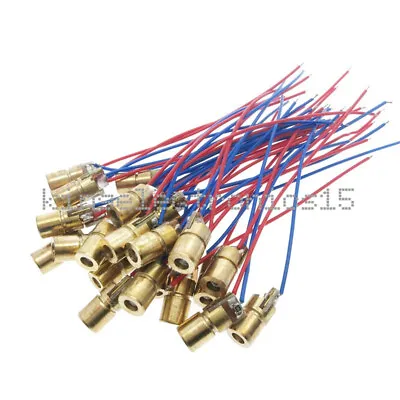 10PCS 650nm 5mW Laser Red Dot Module Red Laser Sight Laser Diode Laser Pointer • $4.37