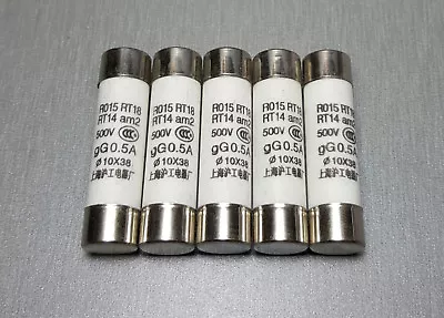 $7.60 • Buy 5PCS 500mA F500mA Ceramic Fuse RO15 10x38mm Fast Blow RT18 RT14 GG 0.5A 500V