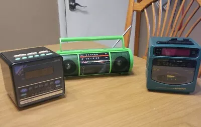 Lot Of 3 Retro Rare Vintage Radios/alarm Soundesign & Beat Streets Works • $29