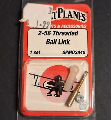 Original Great Planes RC Plane Part #3840 * 2-56 Threaded Ball Link NOS • $14.95